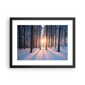 Poster in cornice nera - Decisamente nero su bianco - 40x30 cm