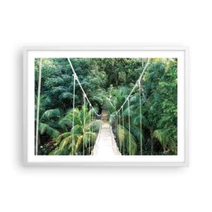 Poster in cornice bianca - Welcome to the jungle! - 70x50 cm