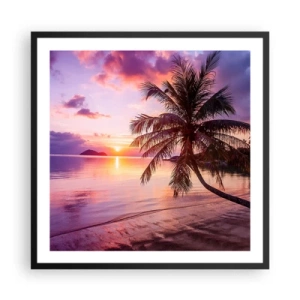 Poster in cornice nera - Beatitudine a perdita d'occhio - 60x60 cm