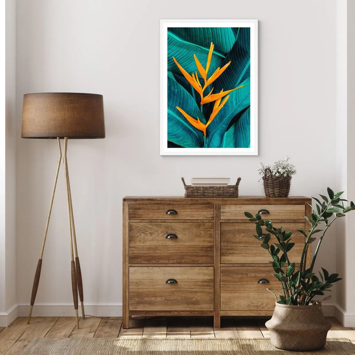 Poster in cornice bianca - Il fiore dell'Eden - 70x100 cm