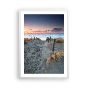 Poster in cornice bianca - Hai versato un arcobaleno di luce radiosa... - 50x70 cm