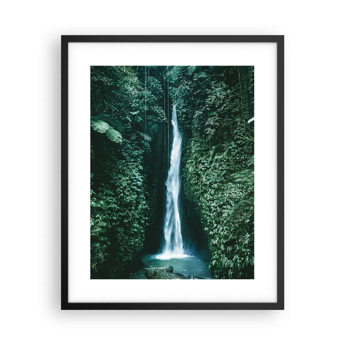 Poster in cornice nera - Terme tropicali - 40x50 cm