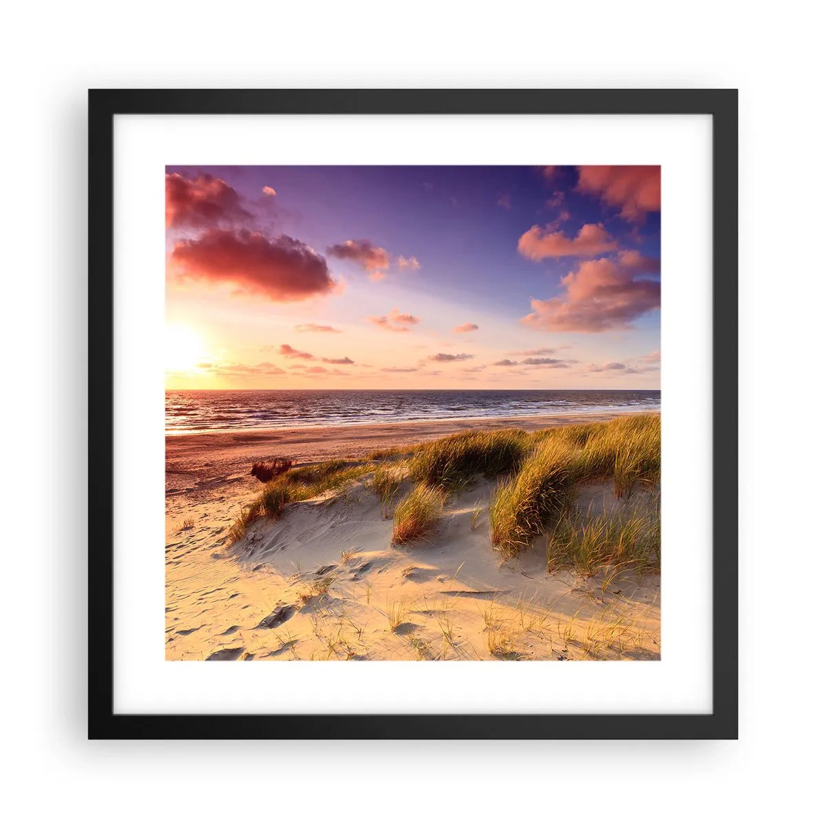 Poster in cornice nera - L'aria già profuma di estate - 40x40 cm