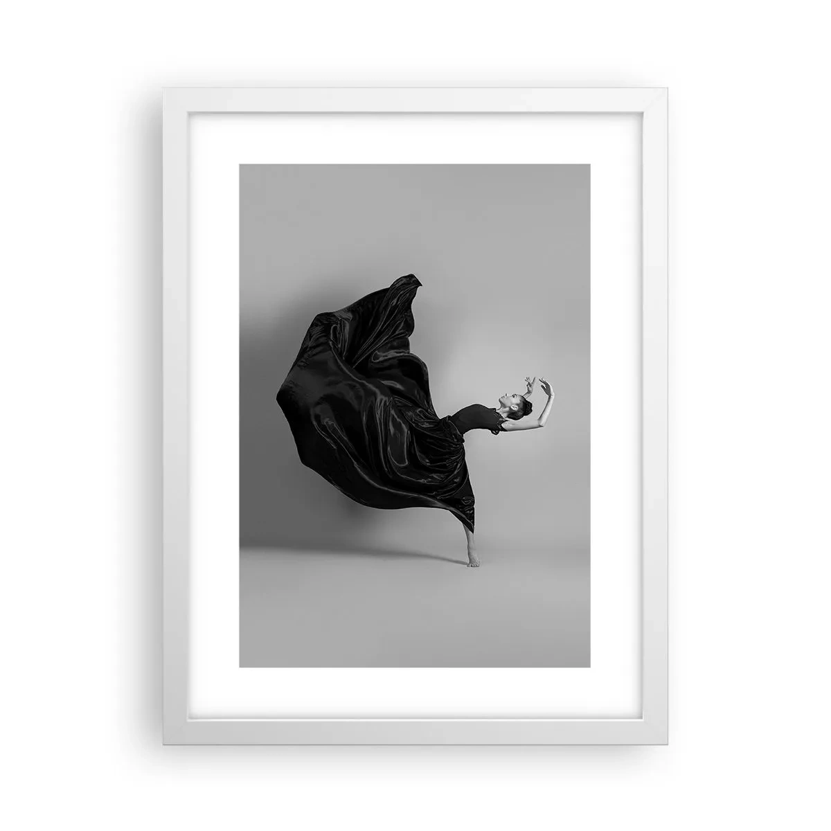 Poster in cornice bianca - Musica alata - 30x40 cm