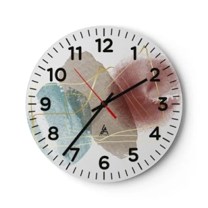 Orologio da parete - Orologio in Vetro - Coralli dello spazio - 40x40 cm