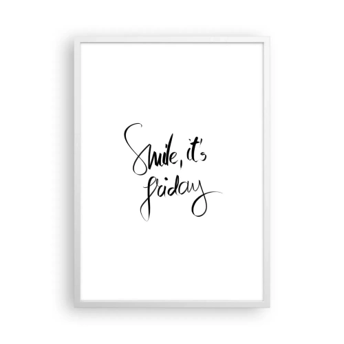 Poster in cornice bianca - Vera gioia - 50x70 cm