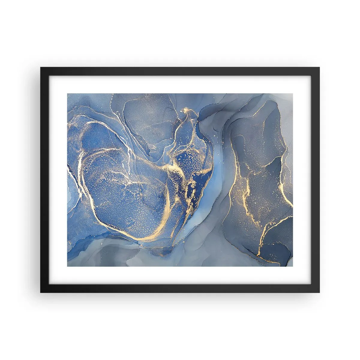 Poster in cornice nera - Polvere d'oro - 50x40 cm