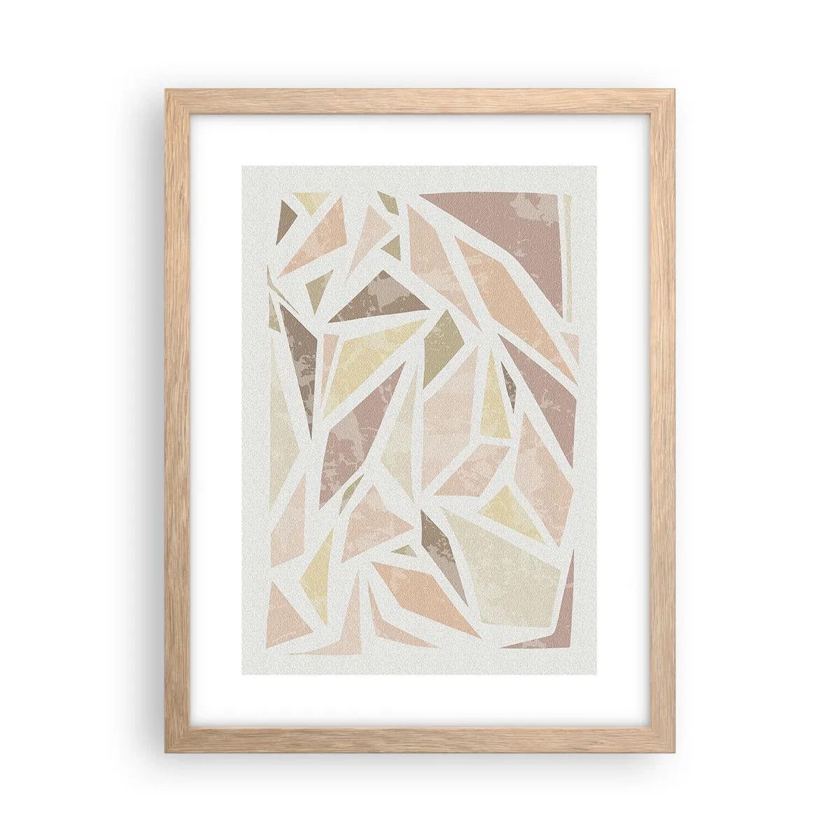Poster in cornice rovere chiaro - Composizione da vetrata - 30x40 cm