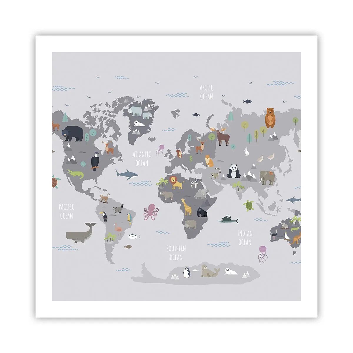 Poster - Dimmi di dove sei... - 60x60 cm