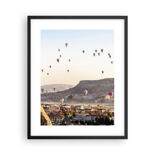 Poster in cornice nera - Come navi nel cielo - 40x50 cm