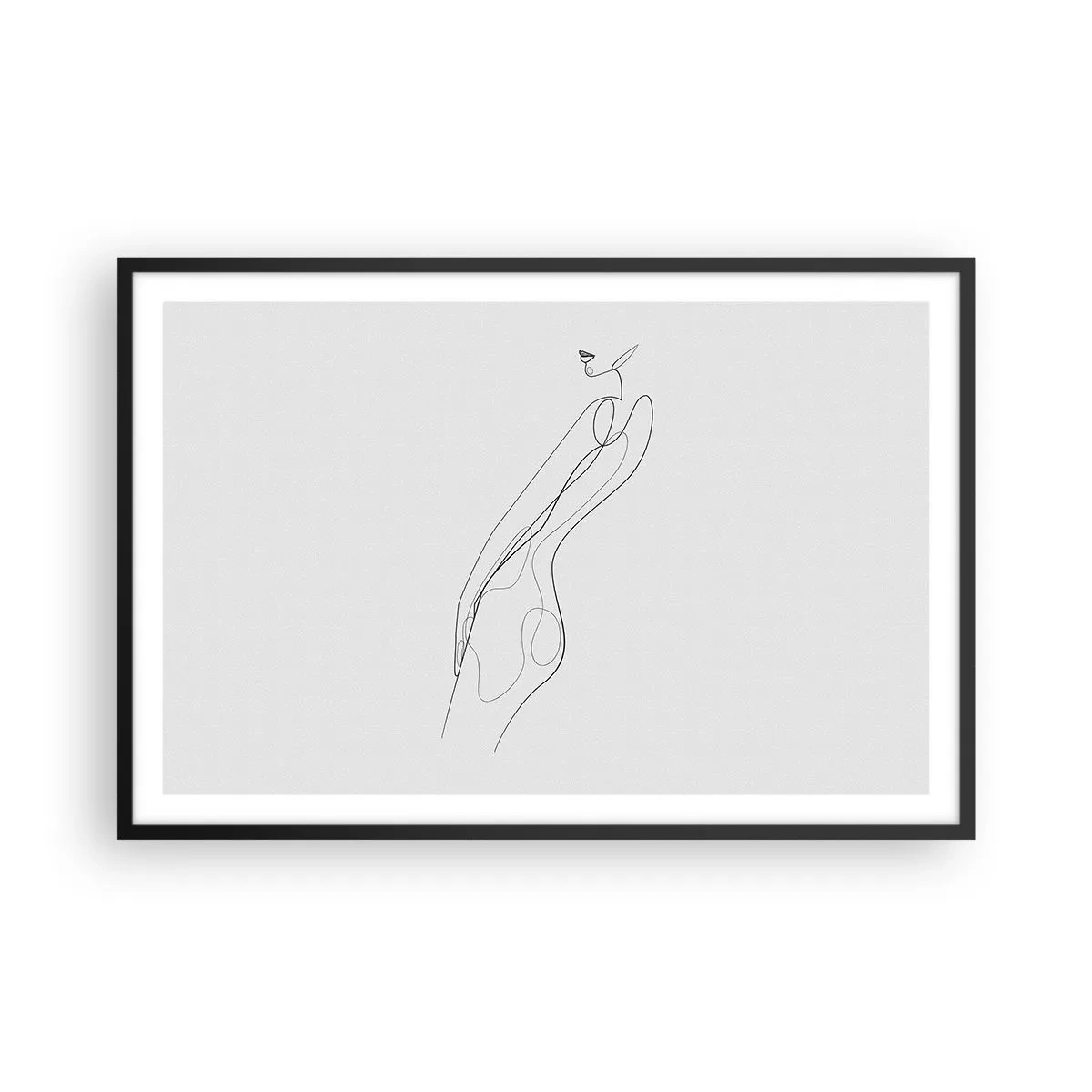 Poster in cornice nera - Appena una promessa - 91x61 cm