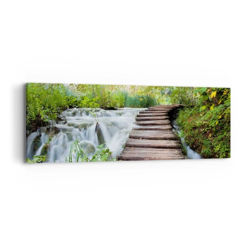 Quadro su tela - Stampe su Tela - Acqua per niente tranquilla - 90x30 cm