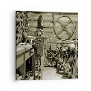 Quadro su tela - Stampe su Tela - Nel capanno di zio Alfredo - 70x70 cm