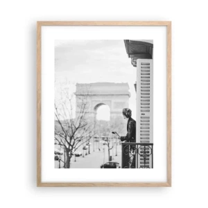 Poster in cornice rovere chiaro - Camera con vista - 40x50 cm