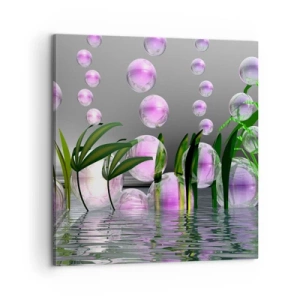 Quadro su tela - Stampe su Tela - Composizione meditativa su leggerezza e vita - 60x60 cm