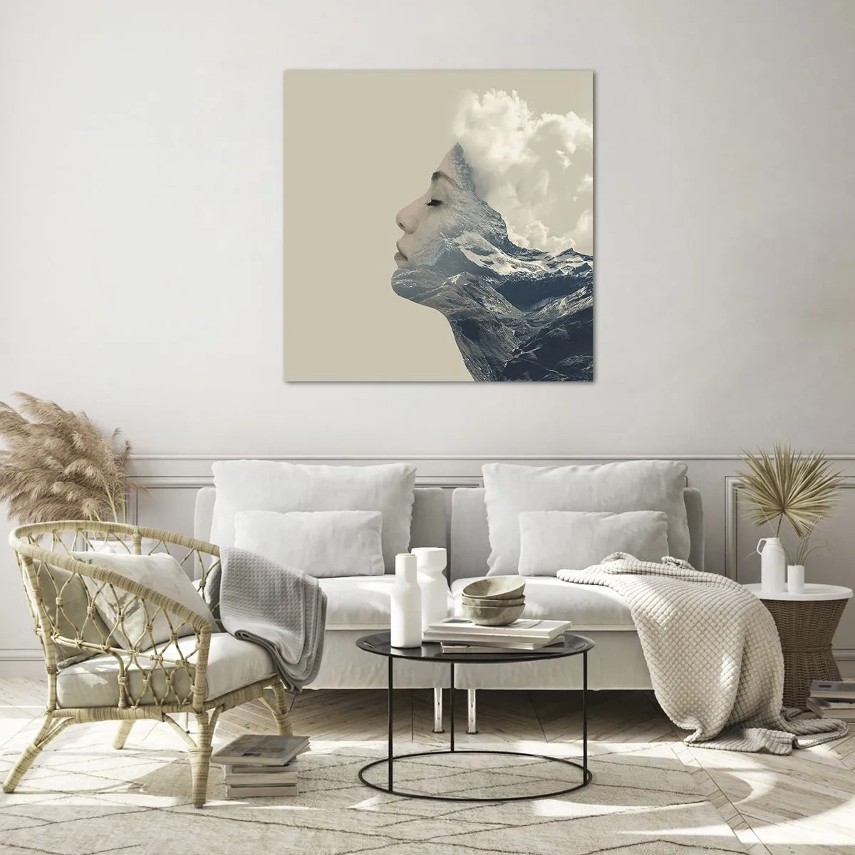 Quadro su vetro - La bellezza degli elementi - 30x30 cm