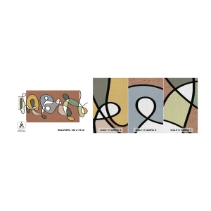 Campione di Fotomurale Premium Canvas - Un'astrazione da ridere - Moderno, Astrazione, Pezzo - 100x30 cm