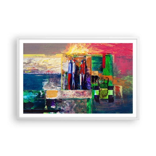 Poster in cornice bianca - Relazioni ed emozioni - 91x61 cm