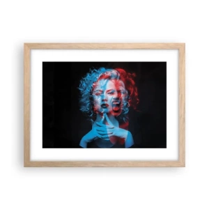 Poster in cornice rovere chiaro - Alter ego - 40x30 cm