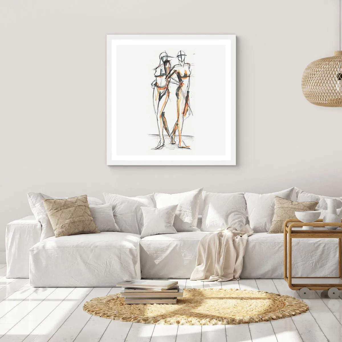 Poster in cornice bianca - Studio di armonia - 40x40 cm