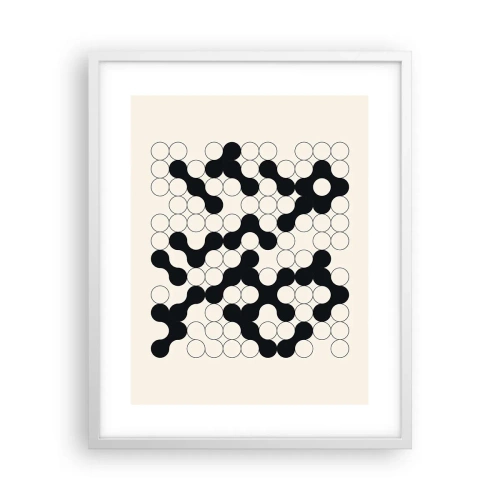 Poster in cornice bianca - Gioco cinese: variazione - 40x50 cm