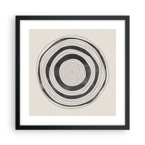 Poster in cornice nera - Conta ciò che sta in mezzo - 40x40 cm