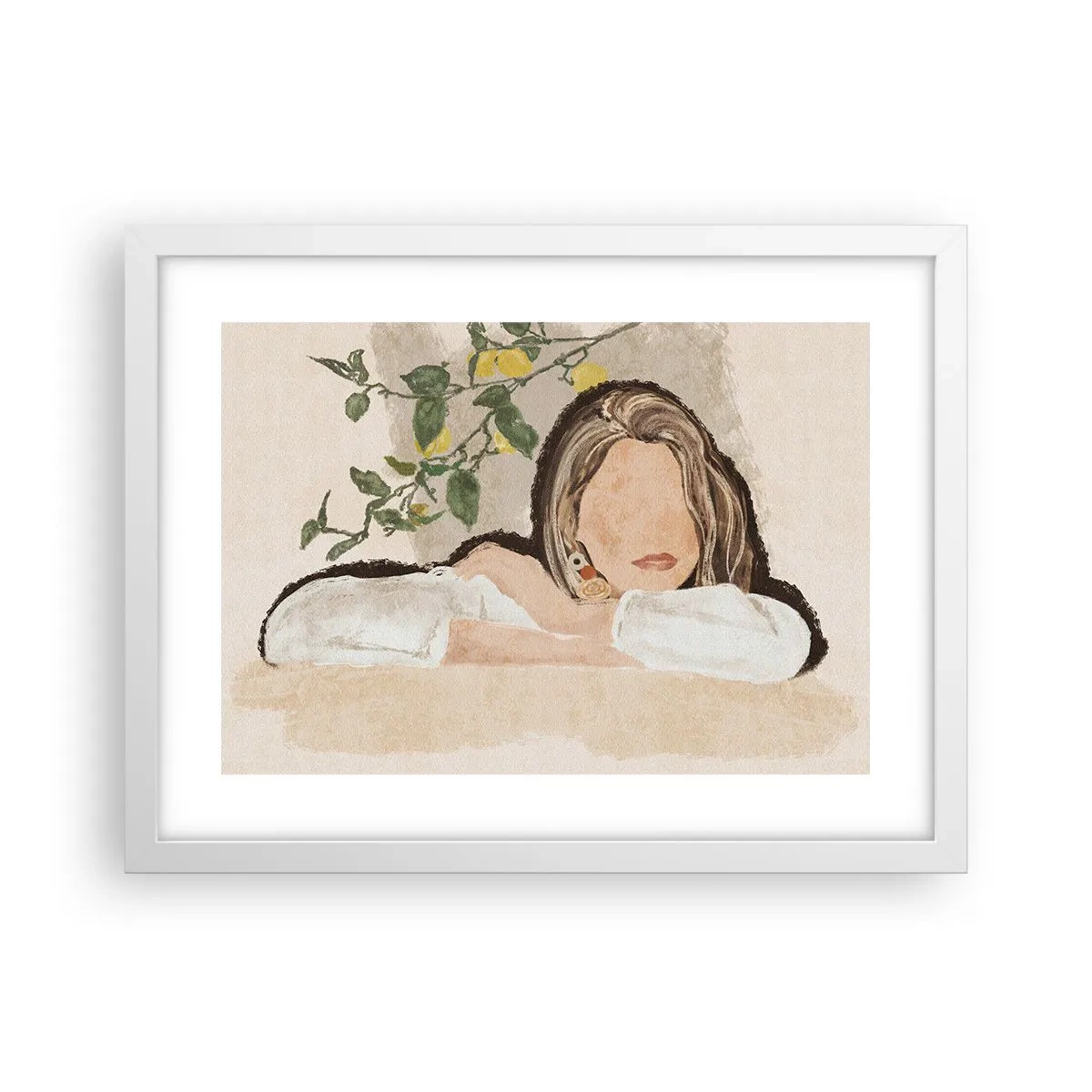 Poster in cornice bianca - Bellezza del sud - 40x30 cm