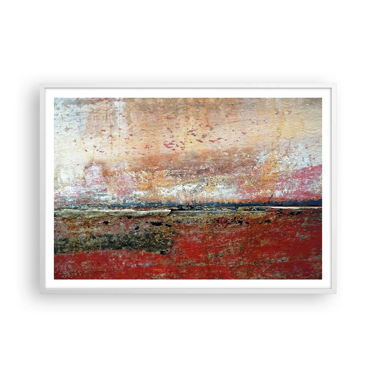 Poster in cornice bianca - Forse è il mare - 100x70 cm