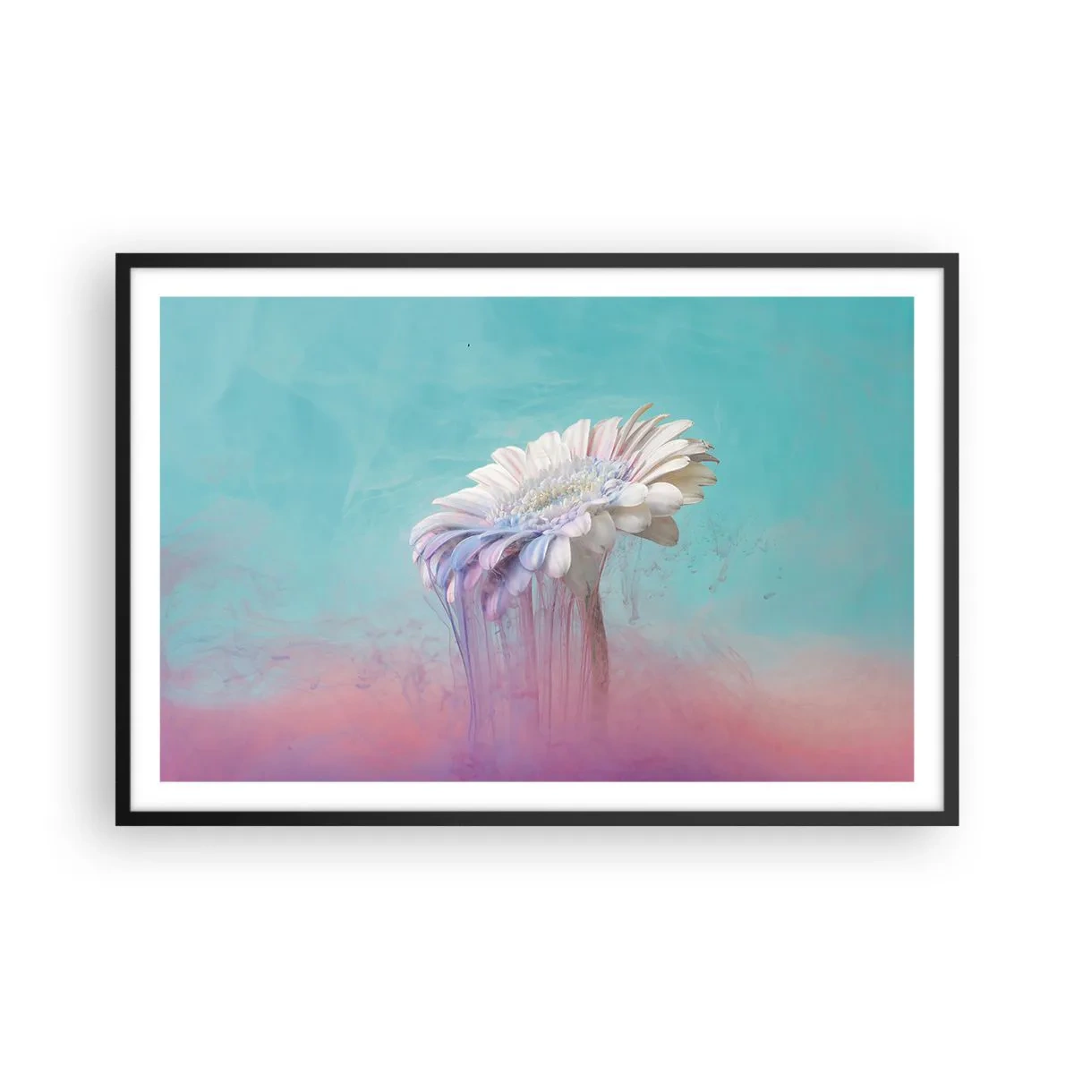 Poster in cornice nera - L'aldilà dei fiori - 91x61 cm