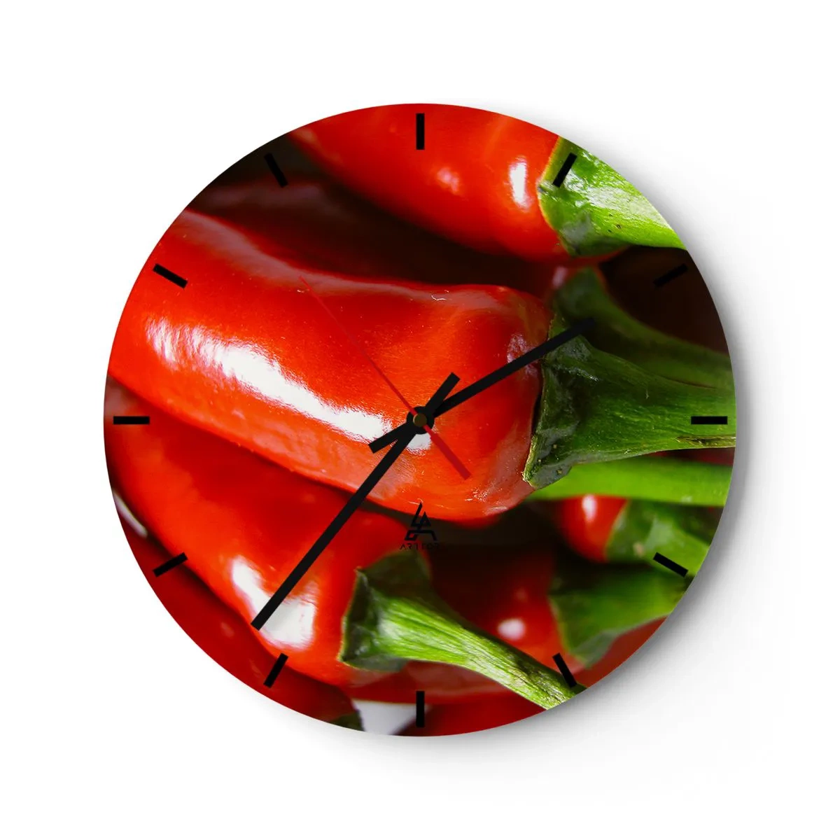 Orologio da parete - Orologio in Vetro - Succosi, lisci e lucenti - 40x40 cm