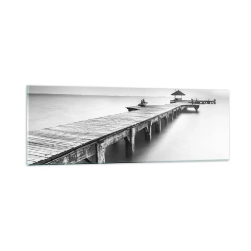 Quadro su vetro - Sempre più lontano. - 90x30 cm