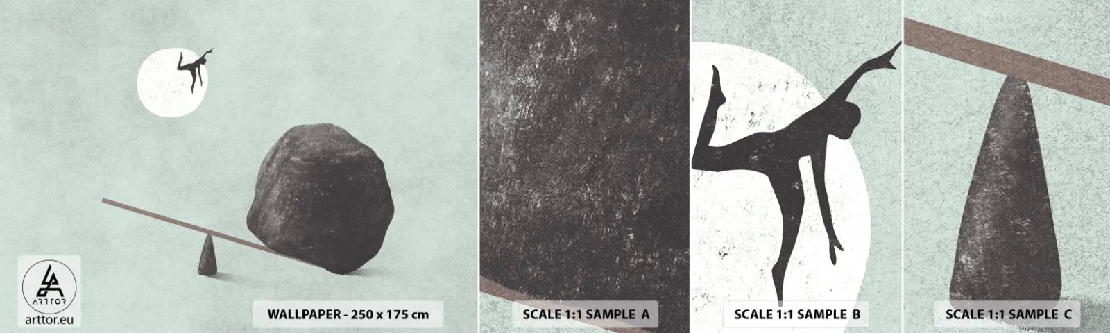 Campione Di Fotomurale Standard Eco - Sogno adempiuto - Astrazione, Pezzo, Uomo - 100x30 cm