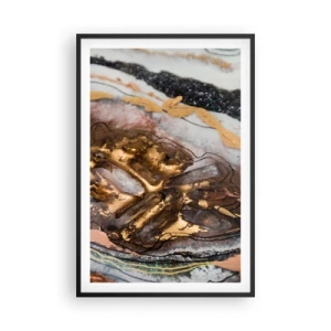 Poster in cornice nera - L'elemento della terra - 61x91 cm