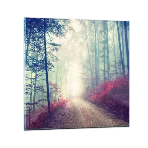 Quadro su vetro - Come è bello alzarsi all'alba - 40x40 cm