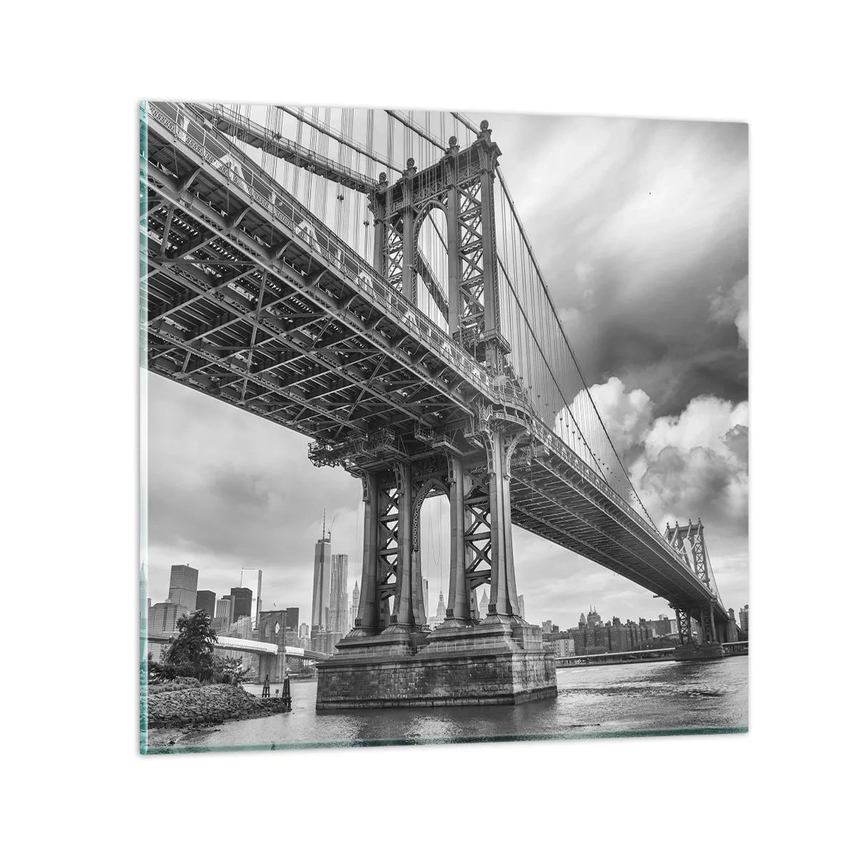 Quadro su vetro - Verso il cuore della città - 50x50 cm