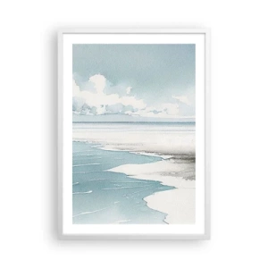 Poster in cornice bianca - Marea dolce - 50x70 cm