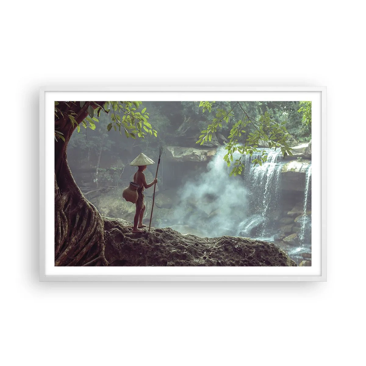 Poster in cornice bianca - In armonia con la natura - 91x61 cm