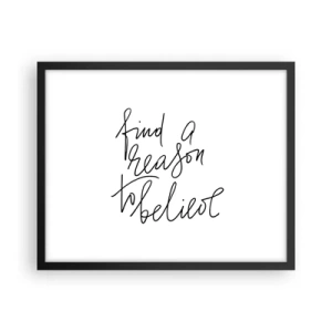 Poster in cornice nera - è possibile - 50x40 cm