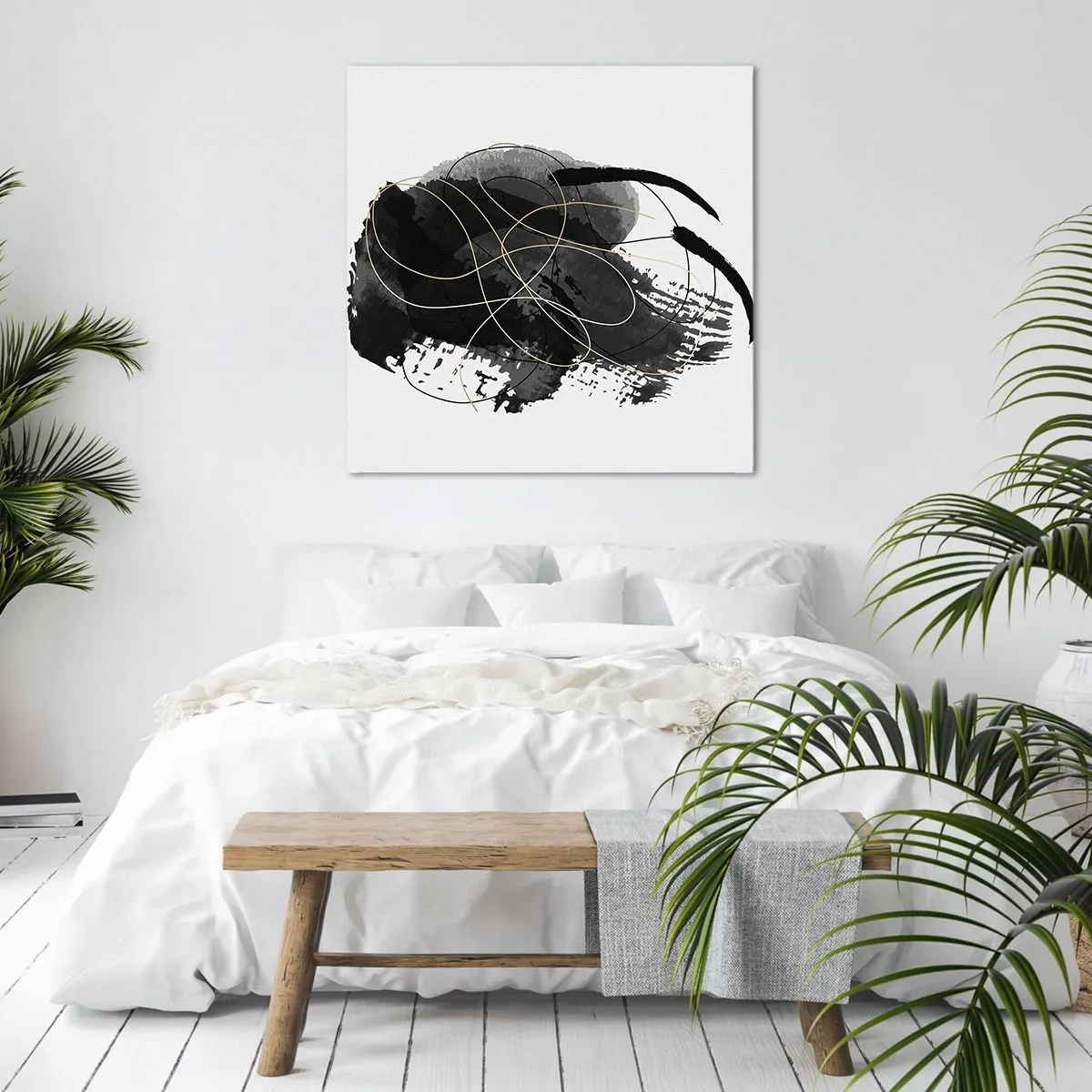 Quadro su tela - Stampe su Tela - Nato dal nero - 60x60 cm