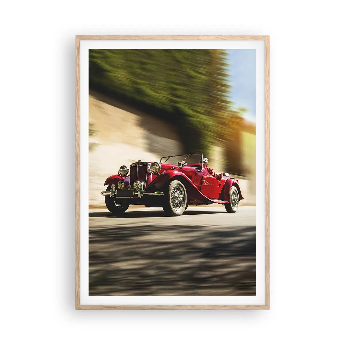 Poster in cornice rovere chiaro - Più bella della Nike di Samotracia - 70x100 cm