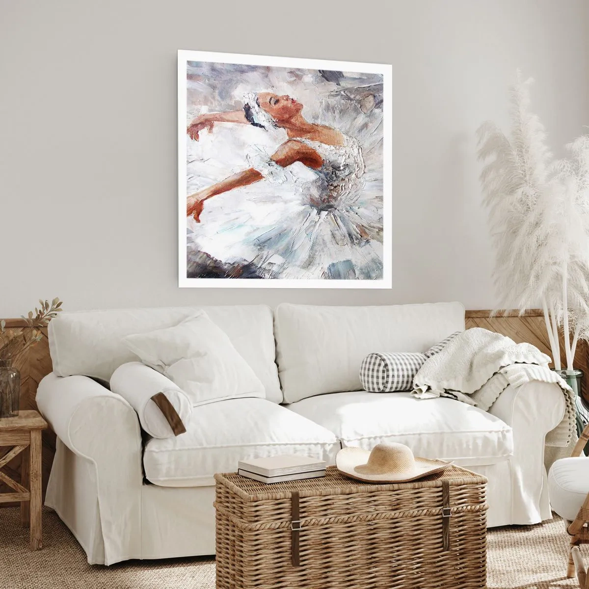 Poster - Delicata e leggera come il tulle - 60x60 cm