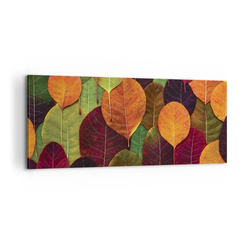 Quadro su tela - Stampe su Tela - Mosaico autunnale - 100x40 cm