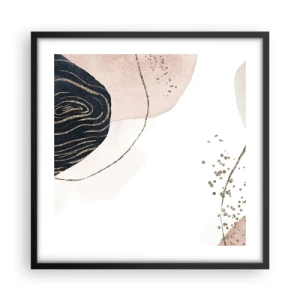 Poster in cornice nera - Tutto scorre - 50x50 cm