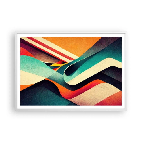 Poster in cornice bianca - Composizione intensa - 100x70 cm