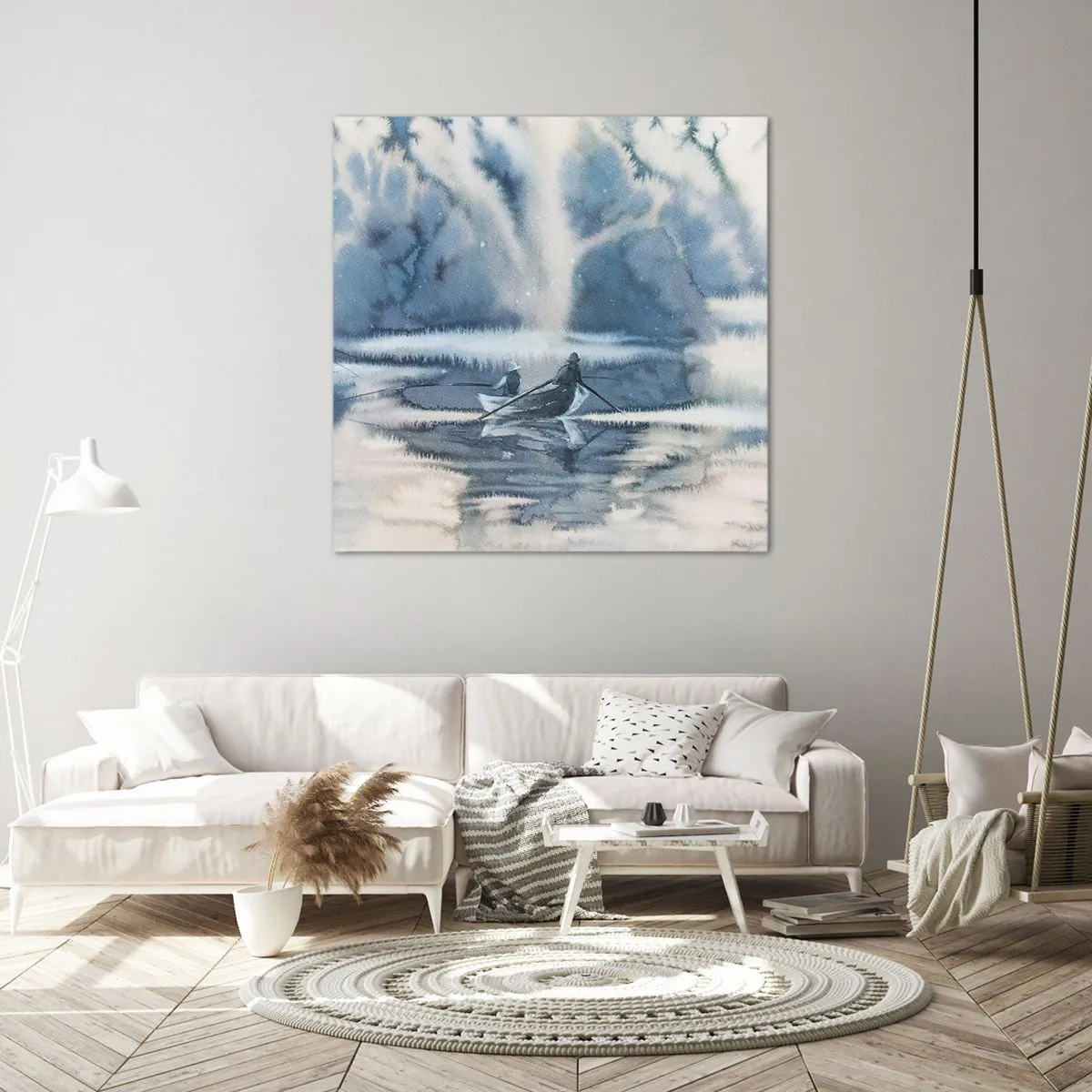 Quadro su tela - Stampe su Tela - I pescatori nel loro paradiso - 70x70 cm