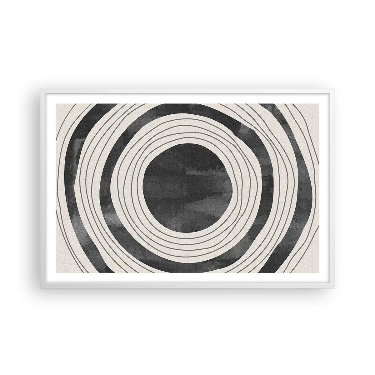 Poster in cornice bianca - Proprio al centro - 91x61 cm