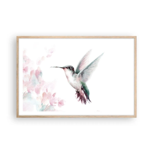 Poster in cornice rovere chiaro - Battito immobile - 91x61 cm