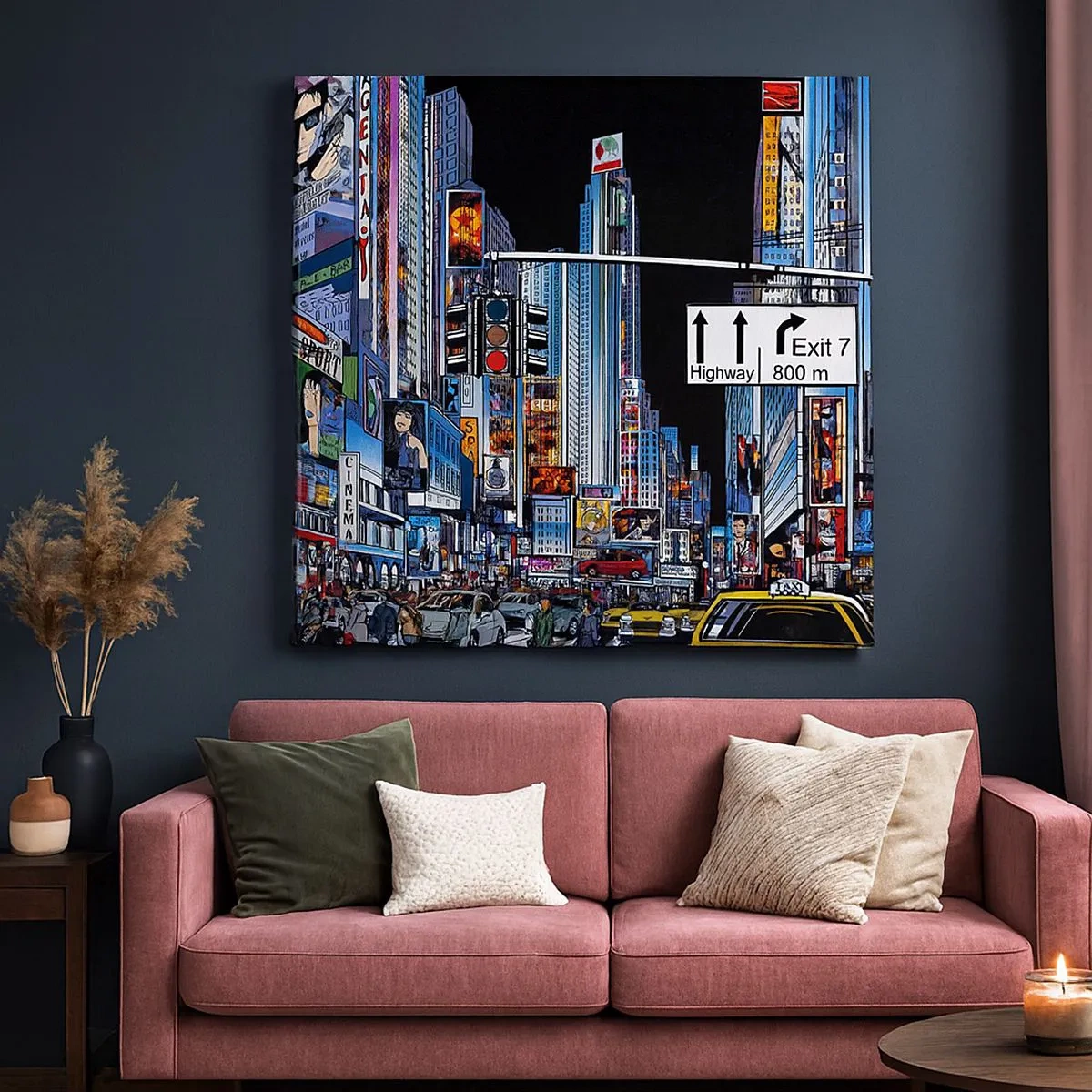 Quadro su tela - Stampe su Tela - La grande notte dei fumetti - 30x30 cm