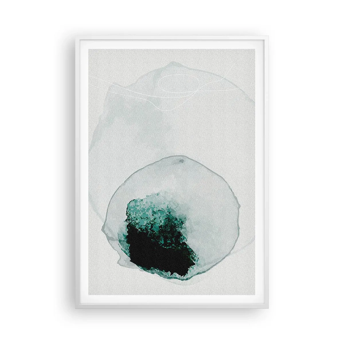 Poster in cornice bianca - In una goccia d'acqua - 70x100 cm