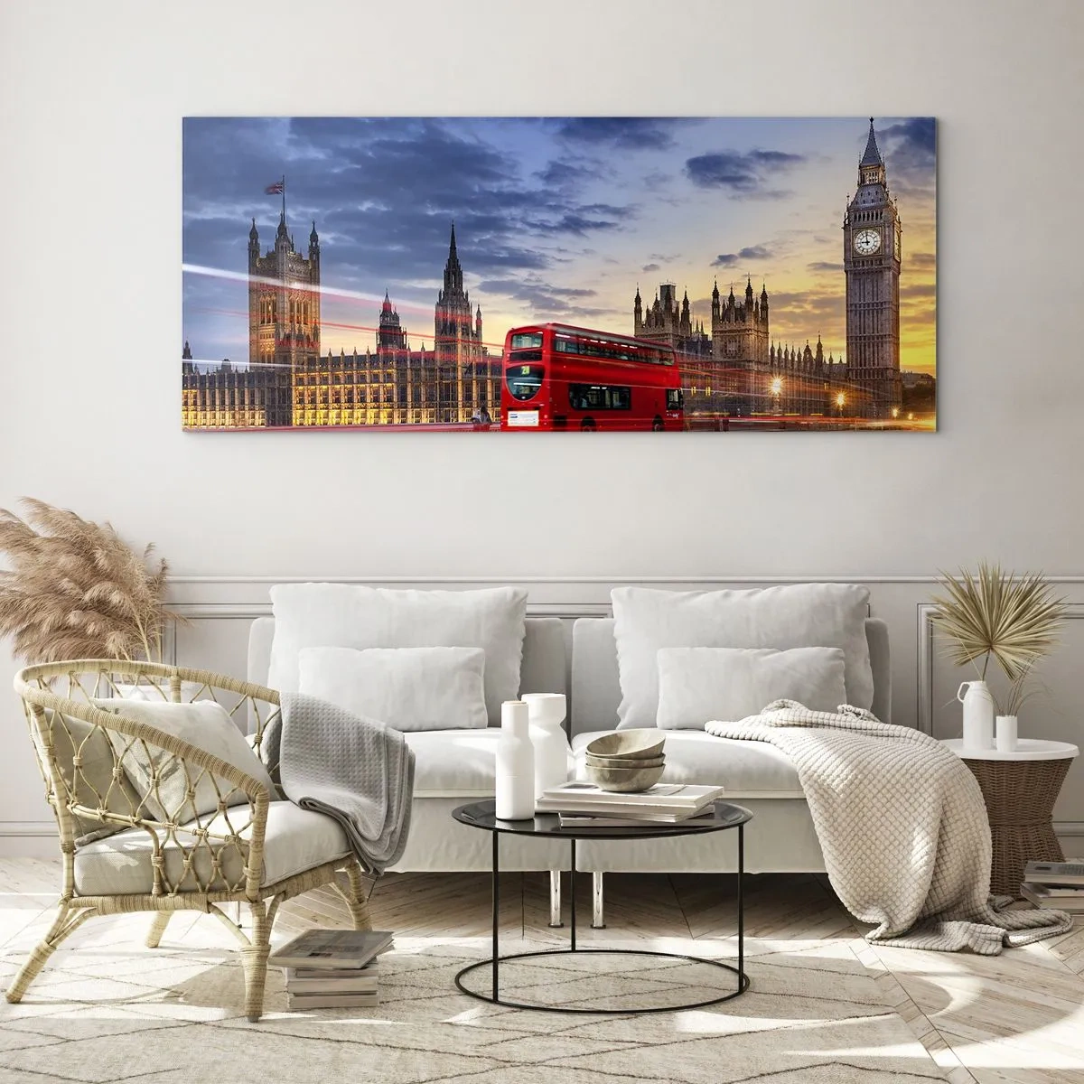 Quadro su vetro - Segni particolari - 100x40 cm